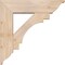 Ekena Millwork Merced Traditional Smooth Bracket w/ Offset Brace, Douglas Fir, 7 1/2"W x 28"D x 28"H BKT0806X28X28MRC01SDF - alternate 4